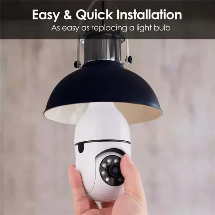 Wireless Wifi Bulb Security Camera