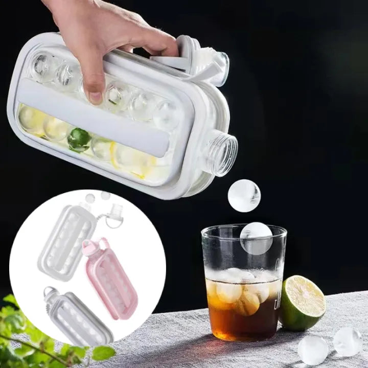 "2-in-1 Ice Ball Maker & Kettle – Leakproof Ice Cube Mold for Kitchen & Bar"