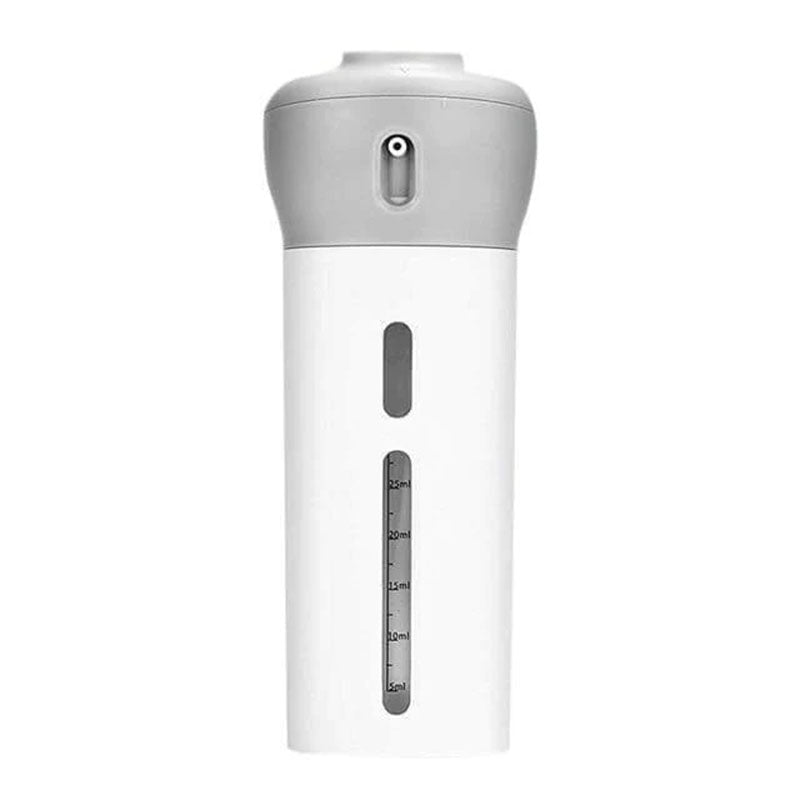 SMART REFILLABLE 4 IN 1 TOILETRIES TRAVEL DISPENSER