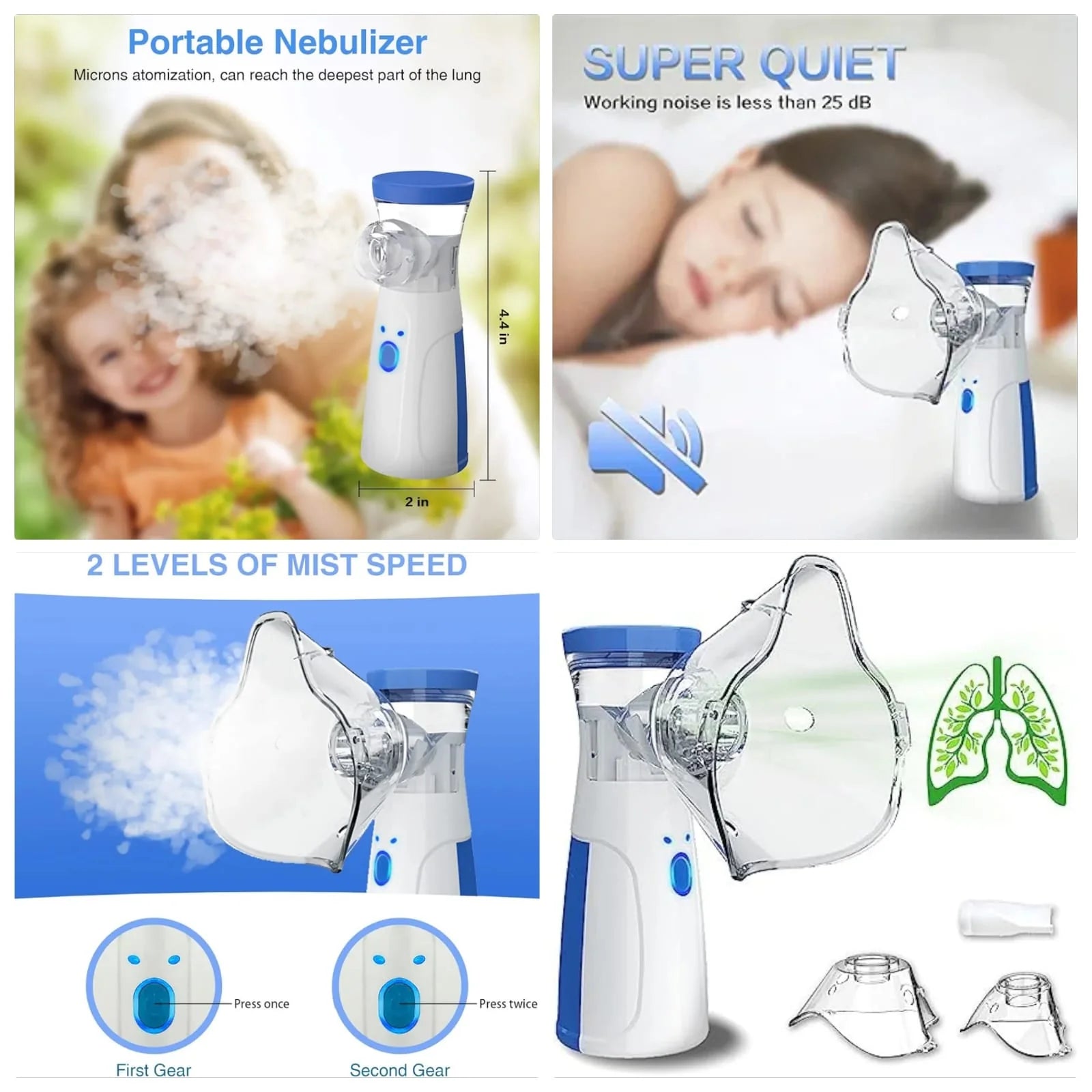 Ultrasonic Portable Nebulizer for Cough & Asthma