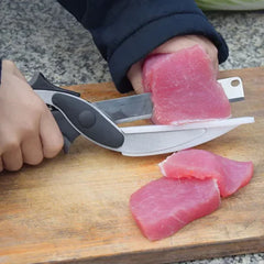 Knife 2-in-1 Clever Cutter and Cutting Board