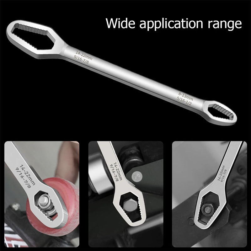 Universal Wrench Double Head Spanner 8-22mm Ratchet Spanner For Bicycle Car Repair Tools