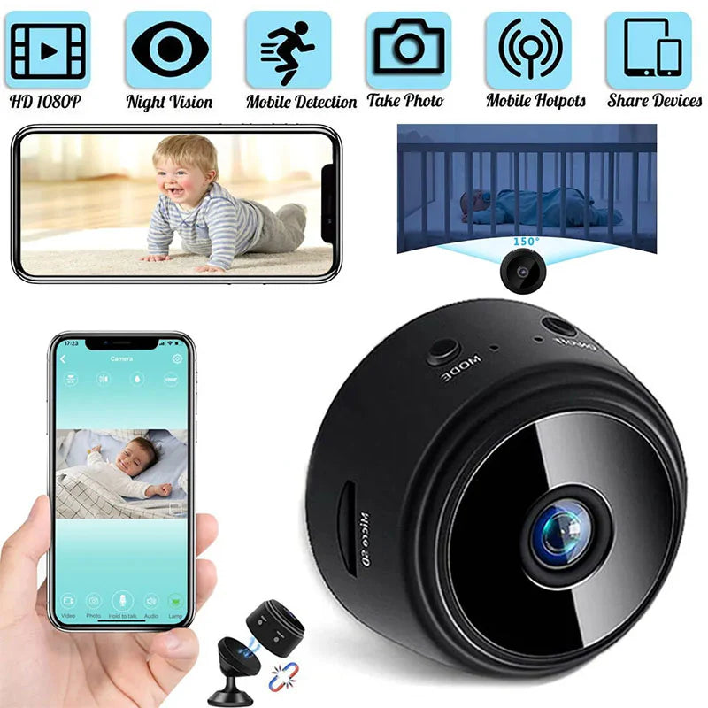 A9 Hot Mini Camera 1080P HD WiFi (HIGH QUALITY)