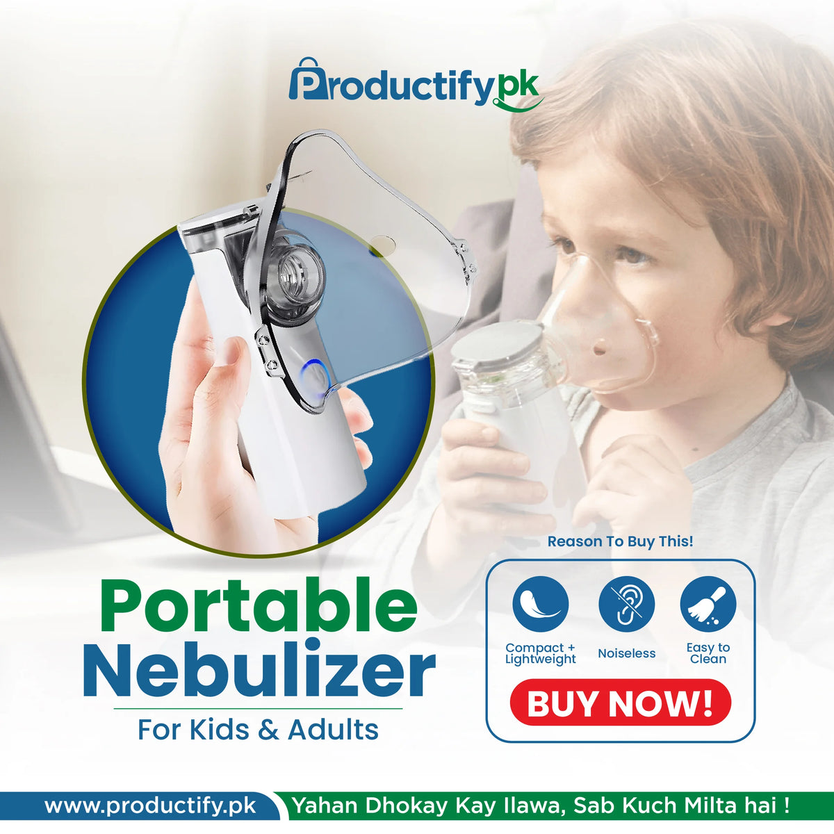 Ultrasonic Portable Nebulizer for Cough & Asthma