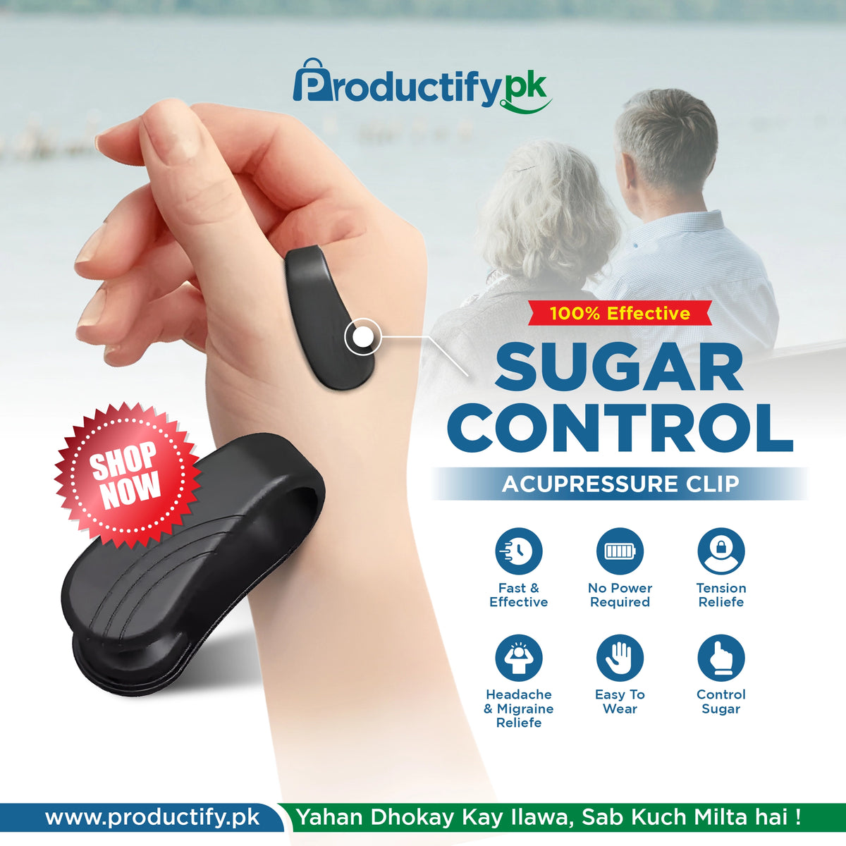 Acupressure Clip for Sugar Control