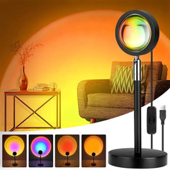 Sunset Projection 16-in-1 Lamp with Ambience- Remote Control - Elevate Your Space!