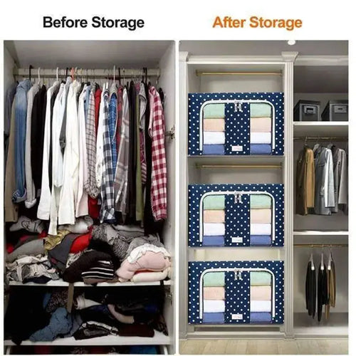 Wardrobe Organizer Storage Boxes 100L